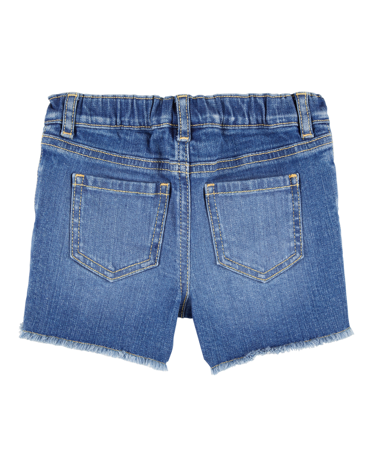 Toddler Daisy Print Iconic Denim Short - Blue Ozone Wash