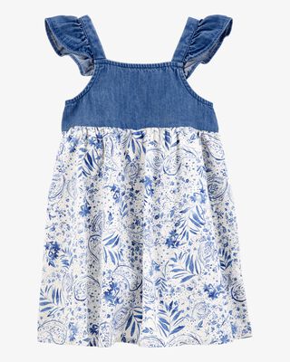 Product image 1 of Toddler Chambray Floral Print Dress