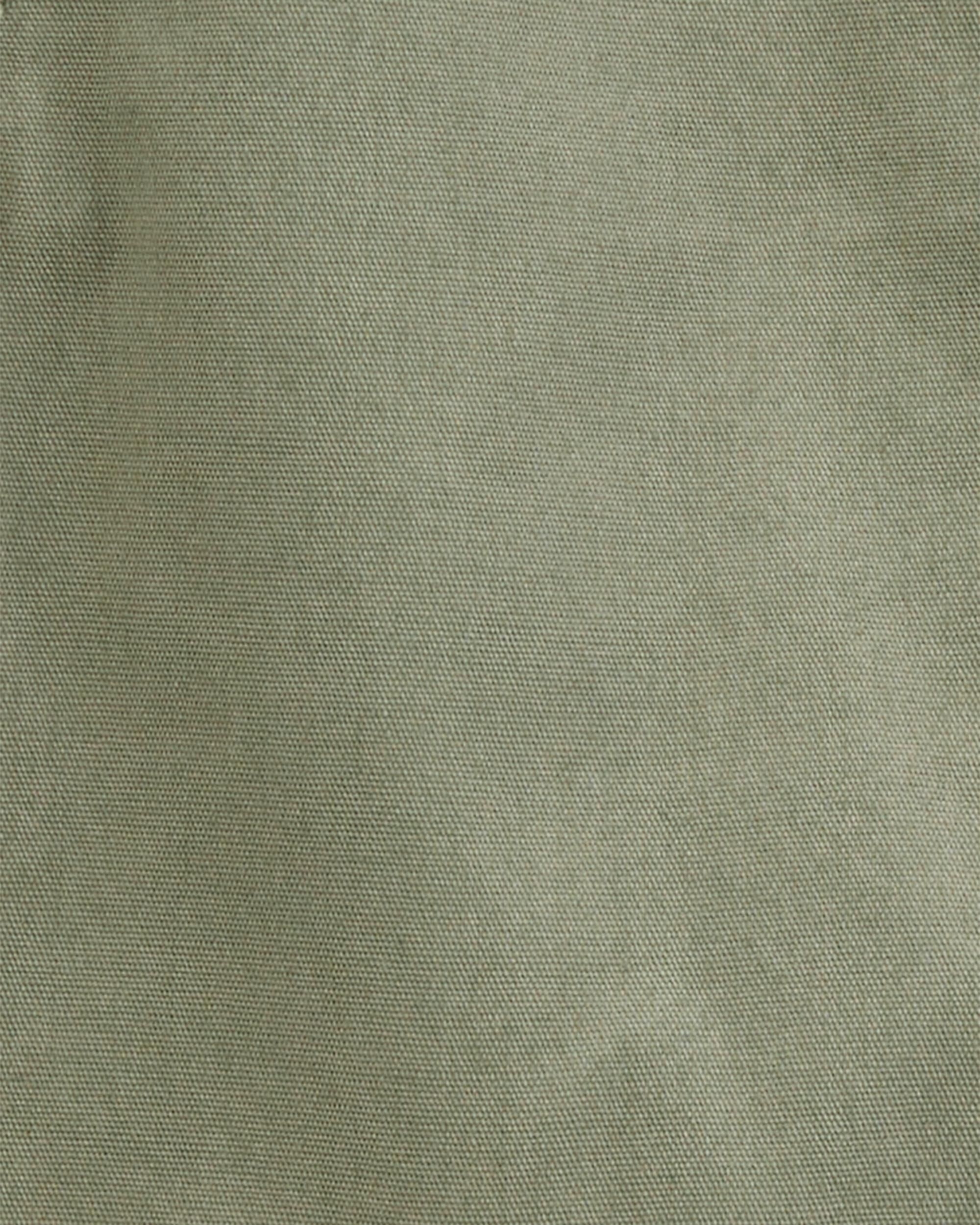 Baby Woven Shortalls - Green