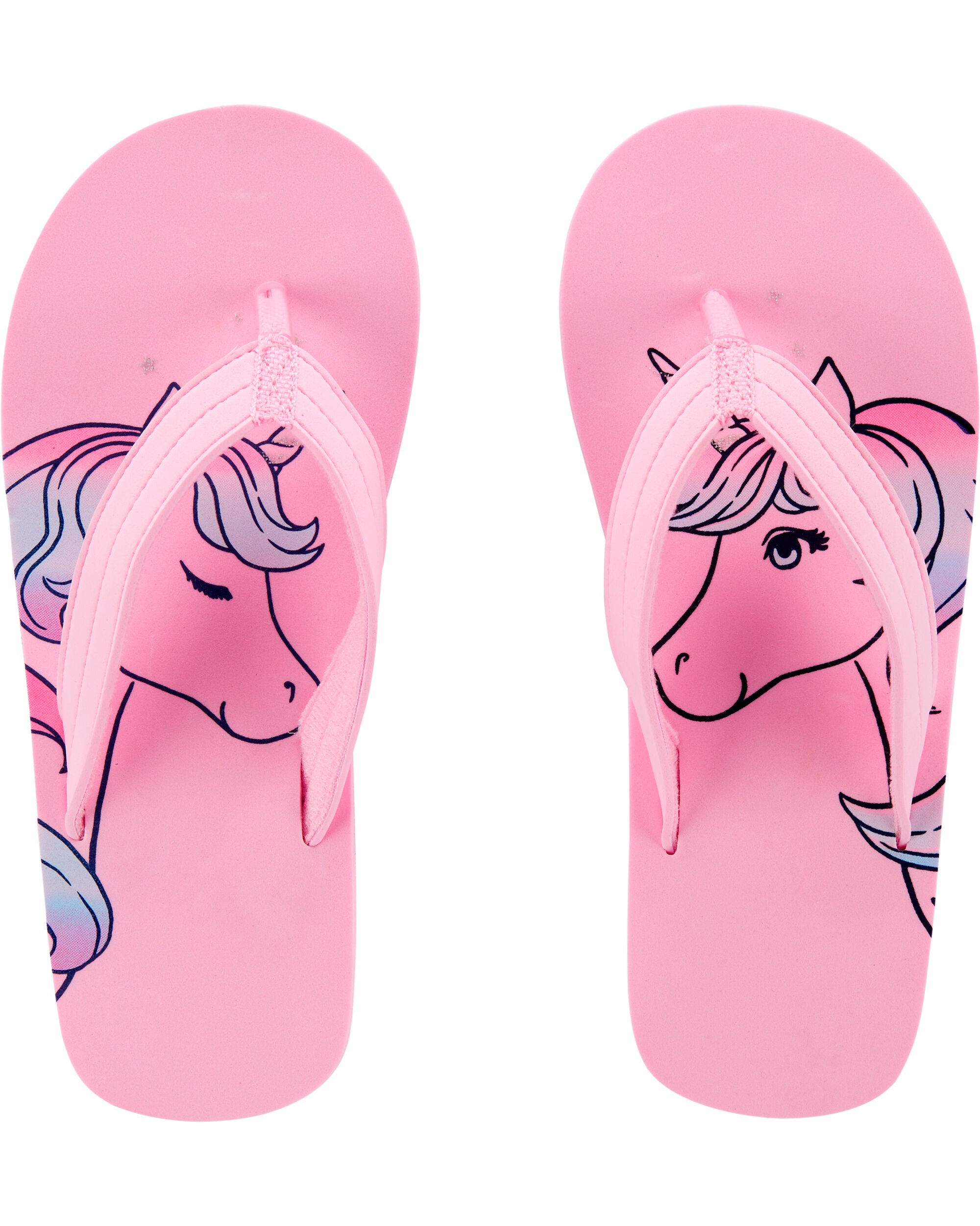 unicorn flip flops