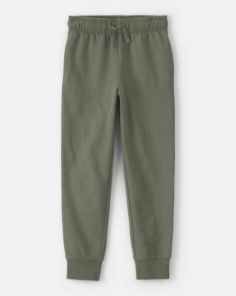boys french terry joggers - green
