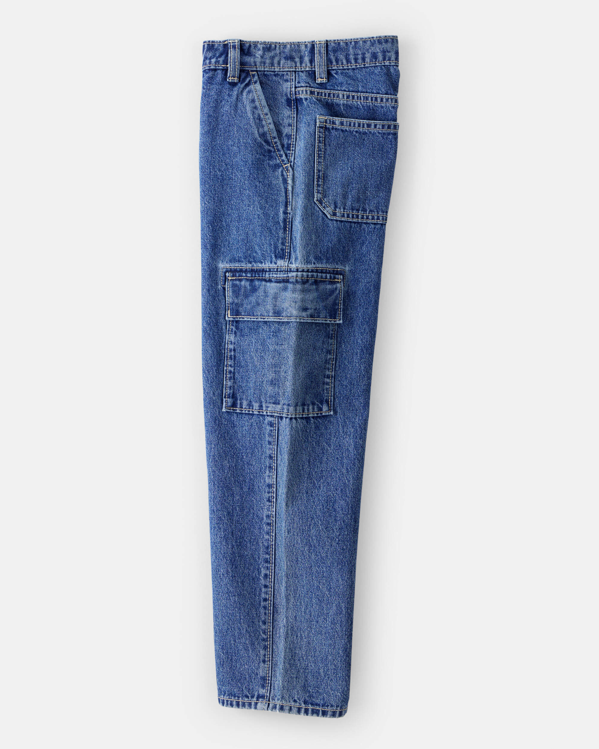 【AAKE】BOYS CARGO HALF DENIM Denim Cargo Shorts Big Boys 8-20 - Dark Wash | Levi's® US