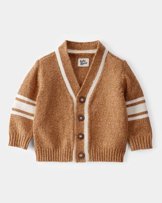 Product image 1 of Baby Varsity Button-Down Sweater - Brown