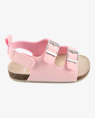 Product image 2 of Baby Buckle Faux Cork Sandals - Pink