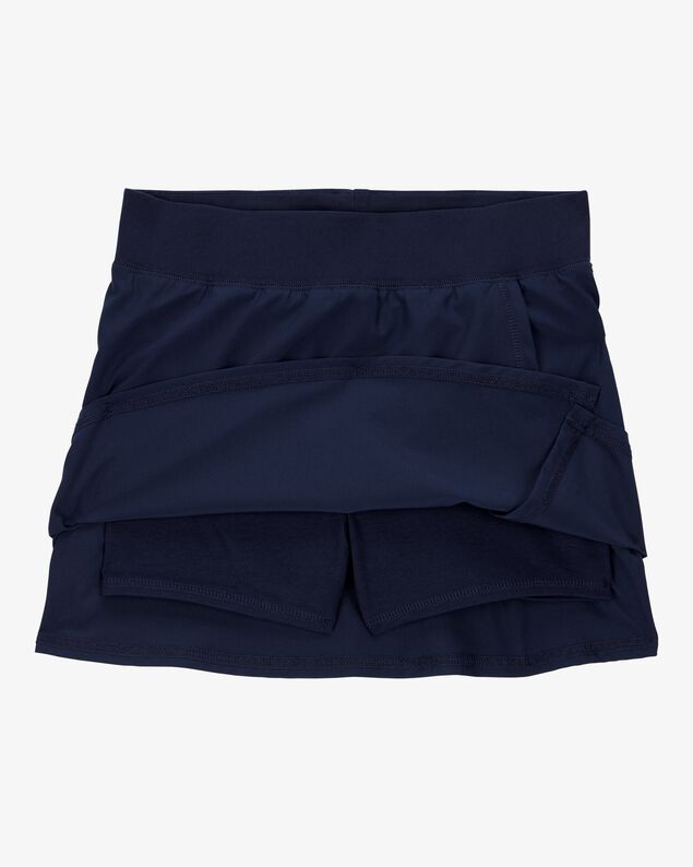 Product image 2 of Girls Active Stretch Uniform Skort - Navy