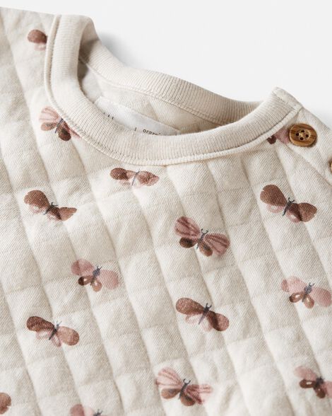 Product image 3 of Baby 2-Piece Organic Cotton Butterfly Top and Pant Set