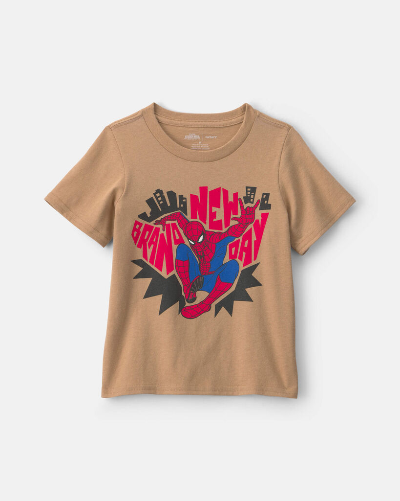 Carter's toddler boy ©marvel spider-man graphic tee 12M Tan