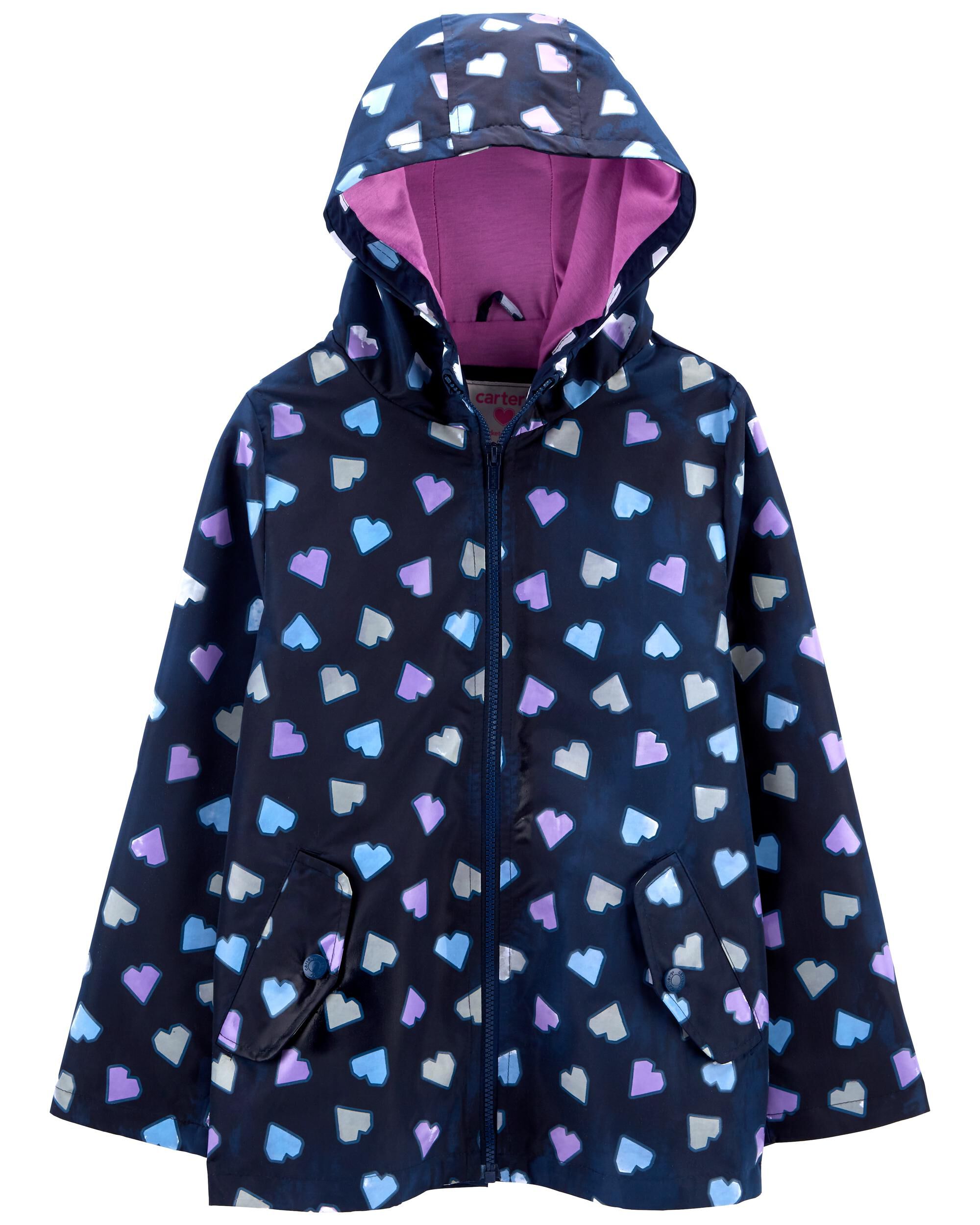 年末のプロモーション大特価！ Jacket Rain Color-Changing Heart Kid - Carter's | Carter's ジャケット・アウター