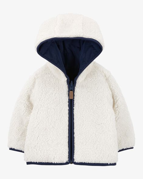 Product image 2 of Baby Reversible Zip-Up Sherpa Hooded Jacket