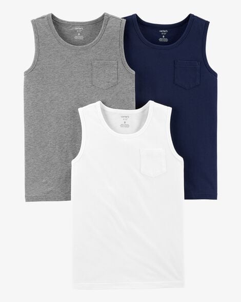 Product image 1 of Kid 3-Pack Jersey Tanks