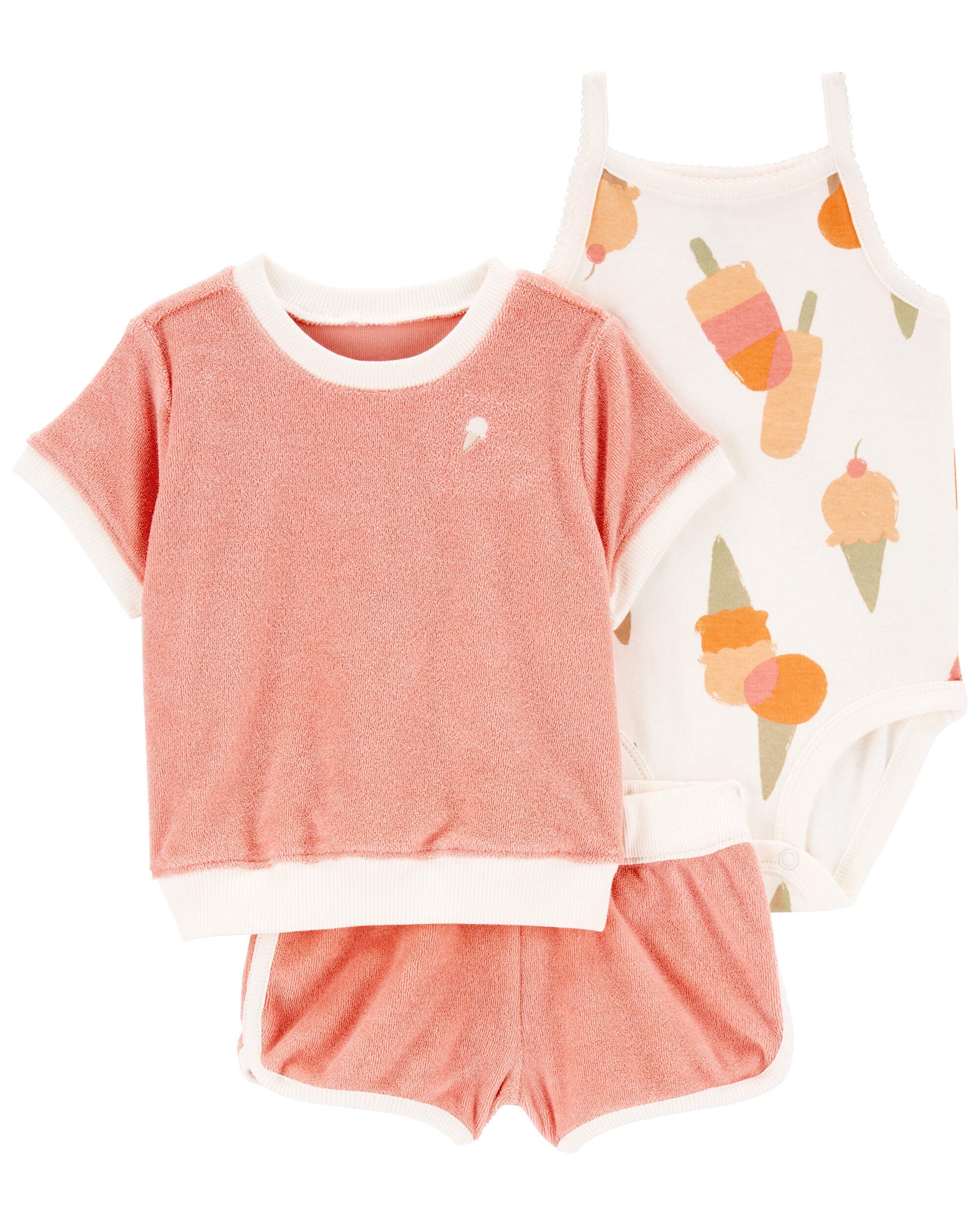 Baby 3 Piece Ice Cream Little Short Set Carter s Carter s