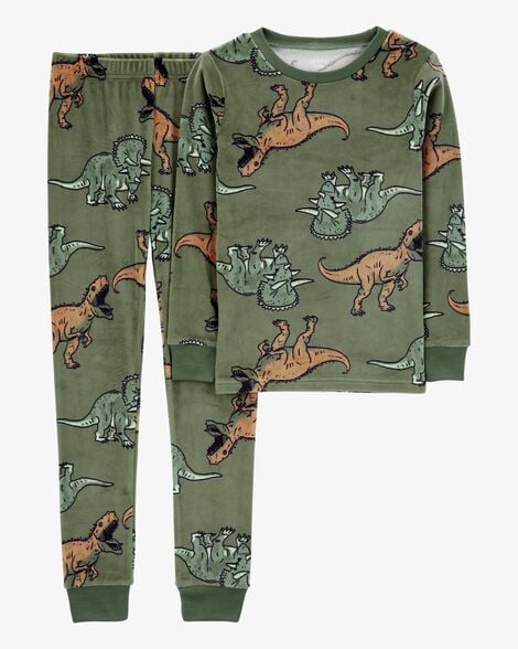 Dinosaur Velour Boys Pyjamas Buy Juniors Dinosaur Applique Long