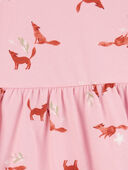 Pink - Toddler Fox Jersey Dress, Selected