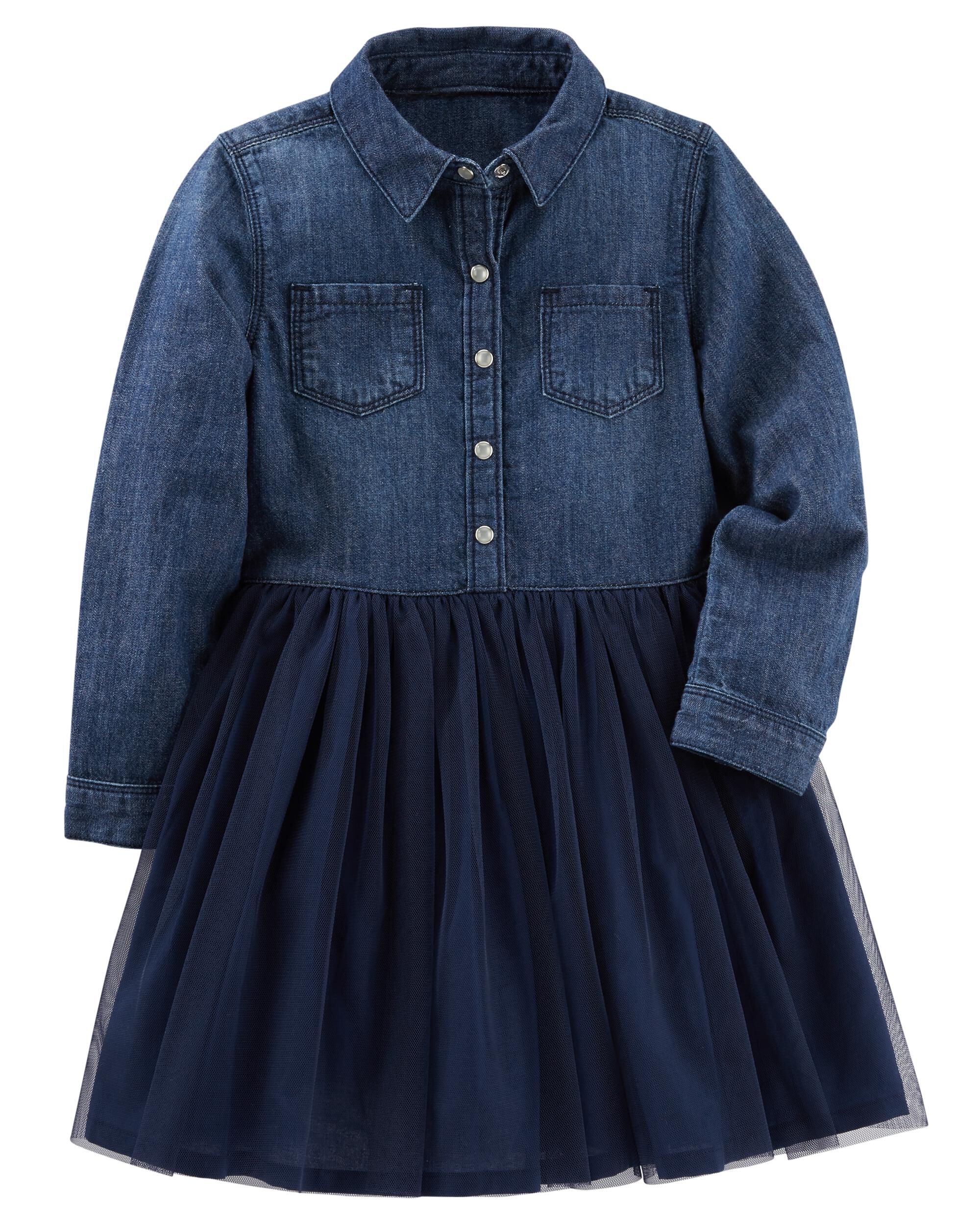 carters jean dress