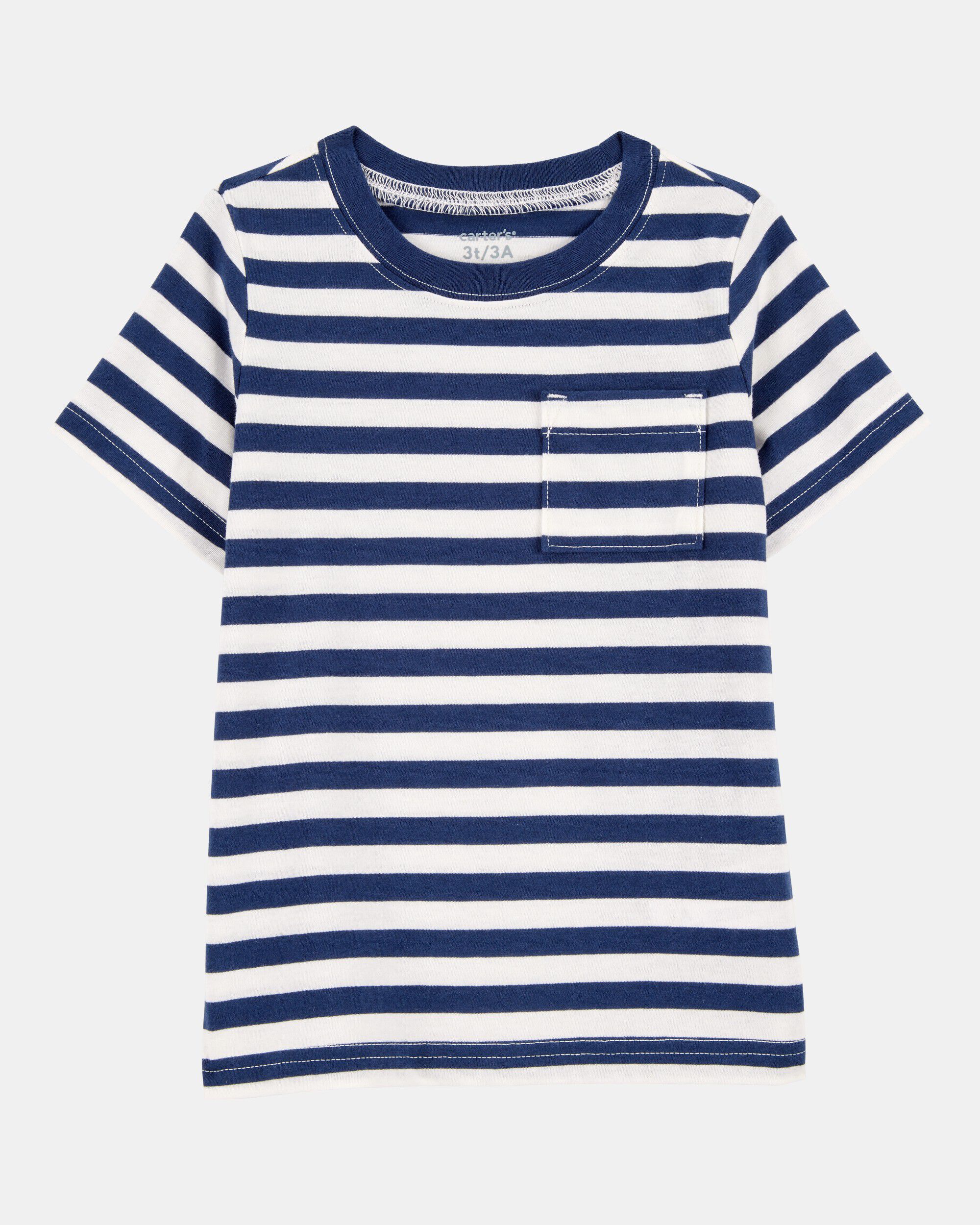 Baby 2-Piece Striped Tee & French Terry Shorts Set