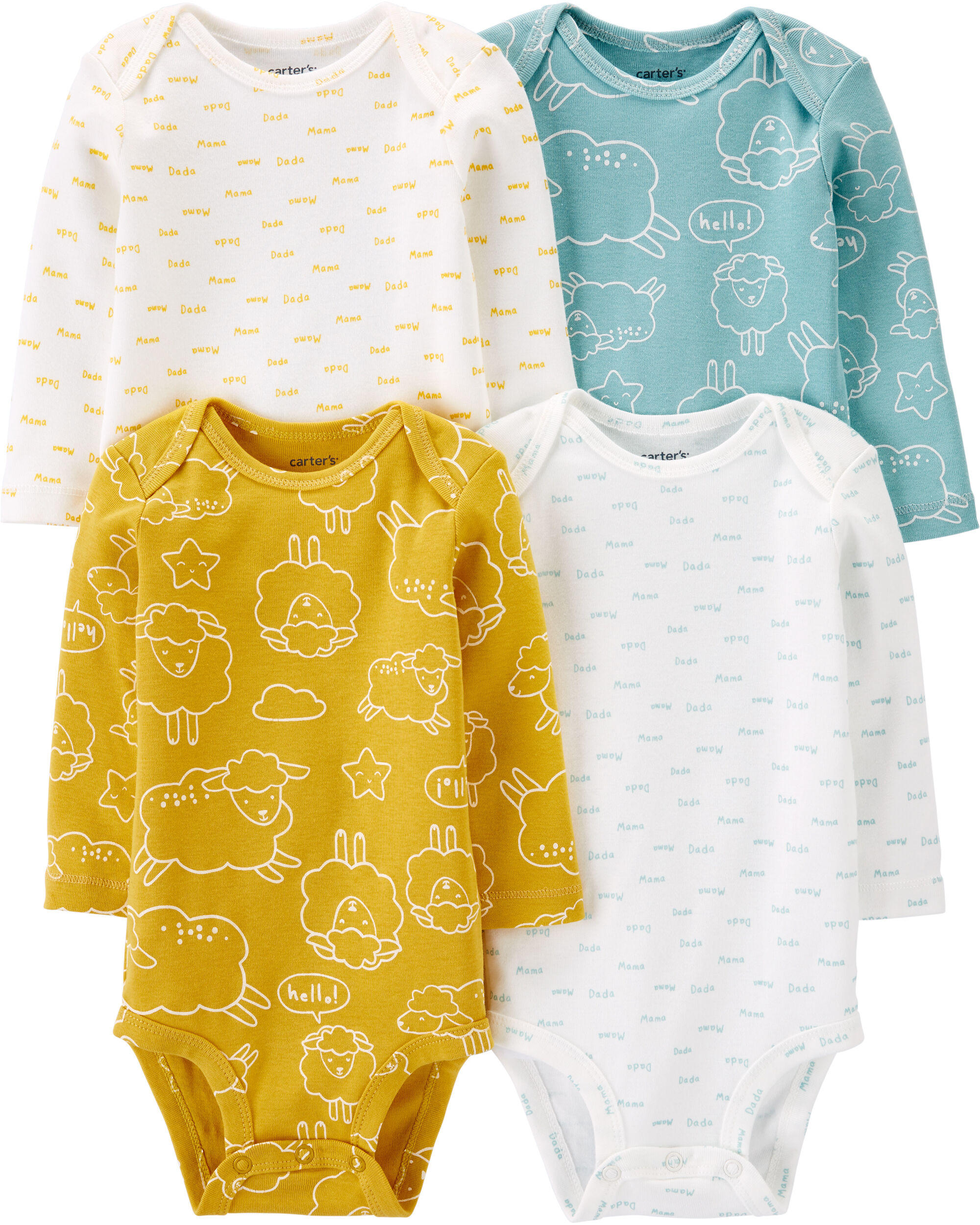 *CLEARANCE* 4-Pack Sheep Original Bodysuits