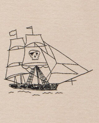 Product image 2 of Toddler Pirate Print Snug Fit 4-Piece Pajamas
