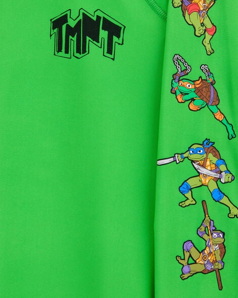  Product image 3 of Kid Teenage Mutant Ninja Turtles Long-Sleeve Rashguard Swim Top - Green