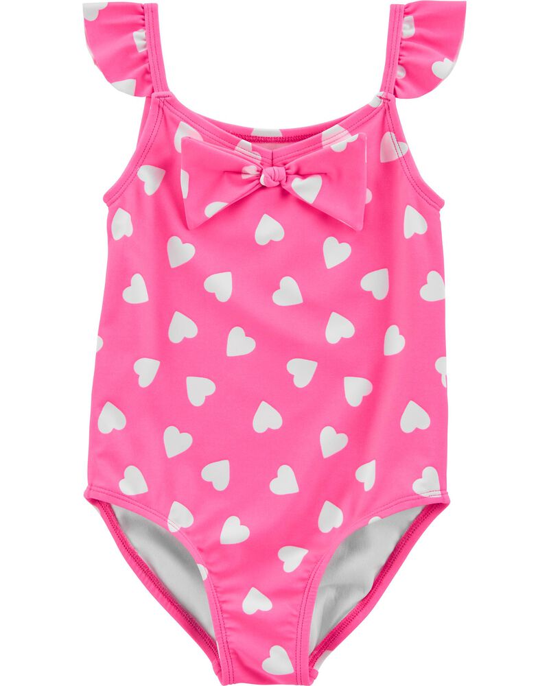 Carter S Neon Heart 1 Piece Swimsuit Carters Com