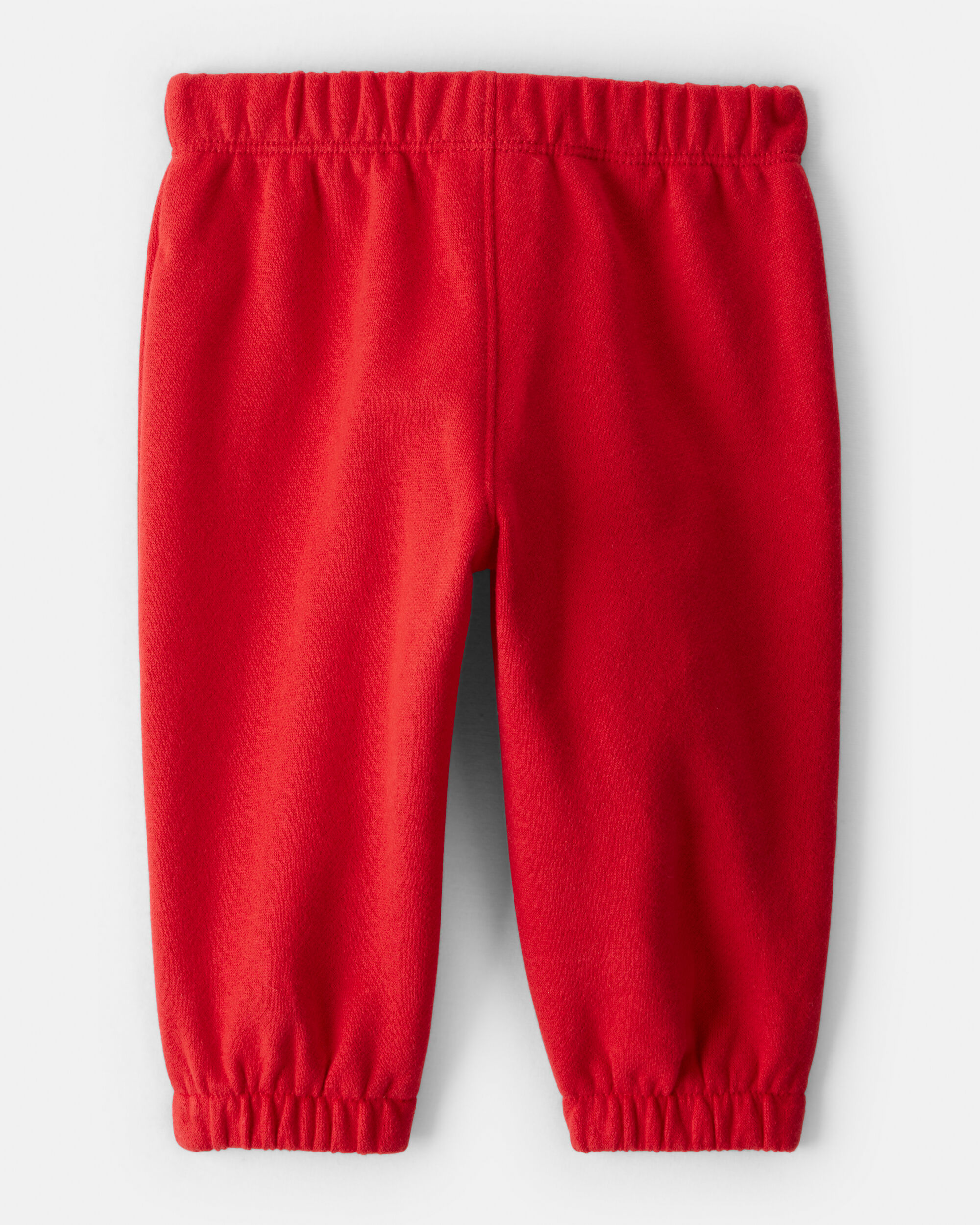 Baby Girl Fleece Pants - Red