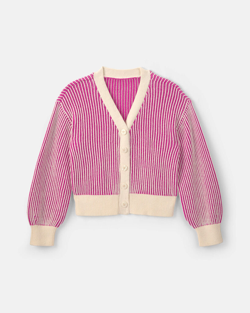 OshKosh B'gosh Girls Button-Down Cardigan Sweater 10 Pink