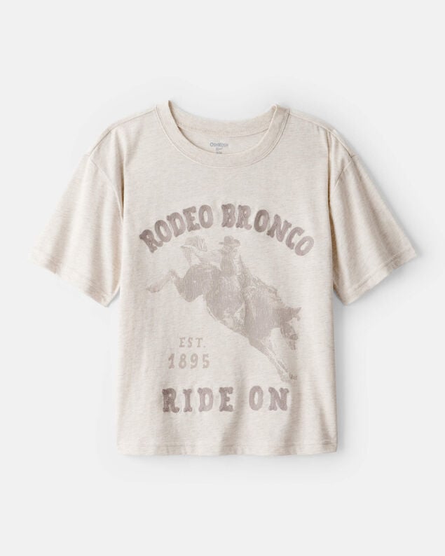 Product image 1 of Boys Western Rodeo Short-Sleeve Graphic Tee - Ivory