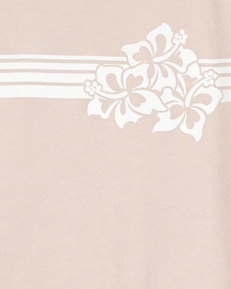 Product image 2 of Kid Floral Short-Sleeve Graphic Tee - Khaki