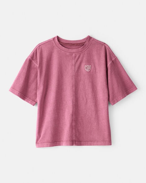Boys Wild Cotton Short-Sleeve Tee - Red