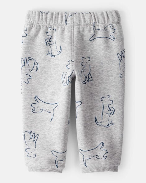 Baby Boy Cotton Pull-On Pants - Blue