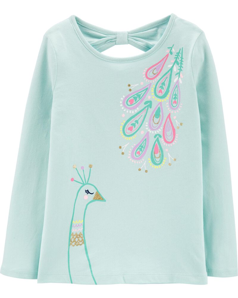 Glitter Peacock Tee Carters Com