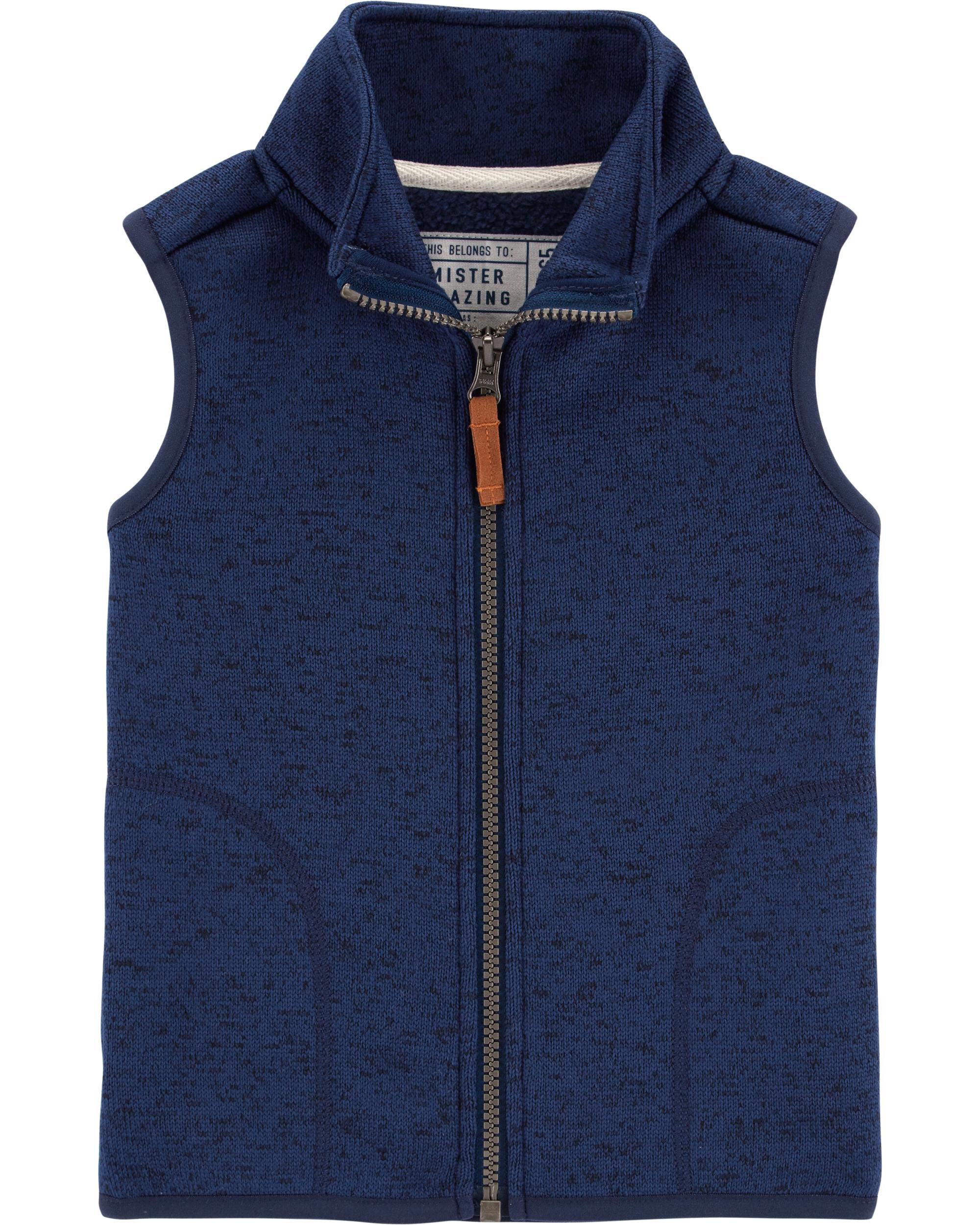 Zip Up Fleece Lined Vest Carter s Carter s