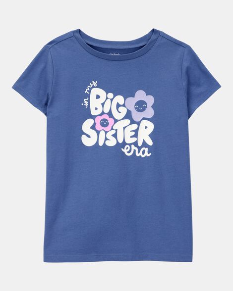 kid big sister short-sleeve graphic tee - blue