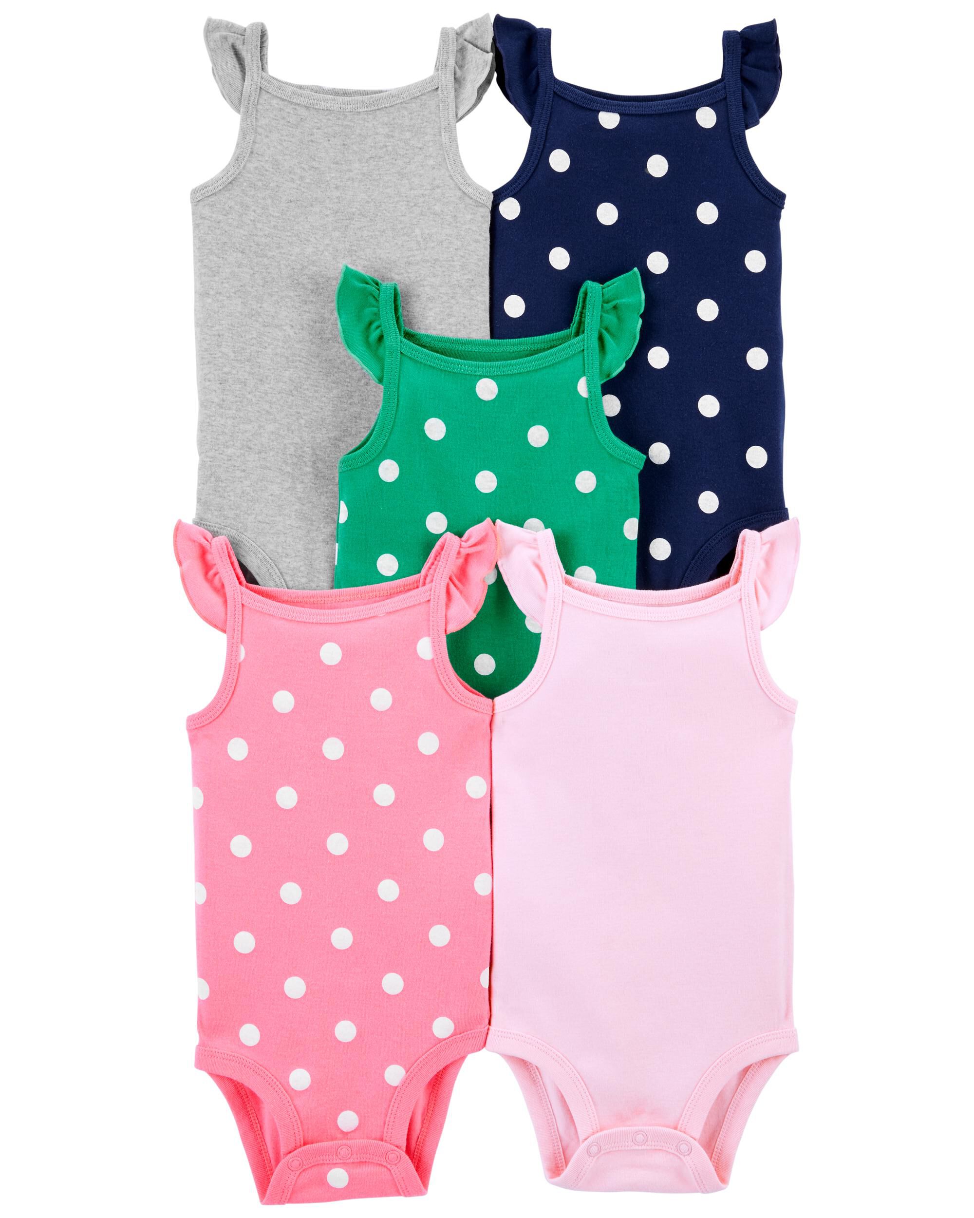 New/NWT~CARTERS~SPRING CUPCAKE BODYSUIT~ONE PIECE~ORANGE~3M 6M 9M 24 MONTH~GIRLS 