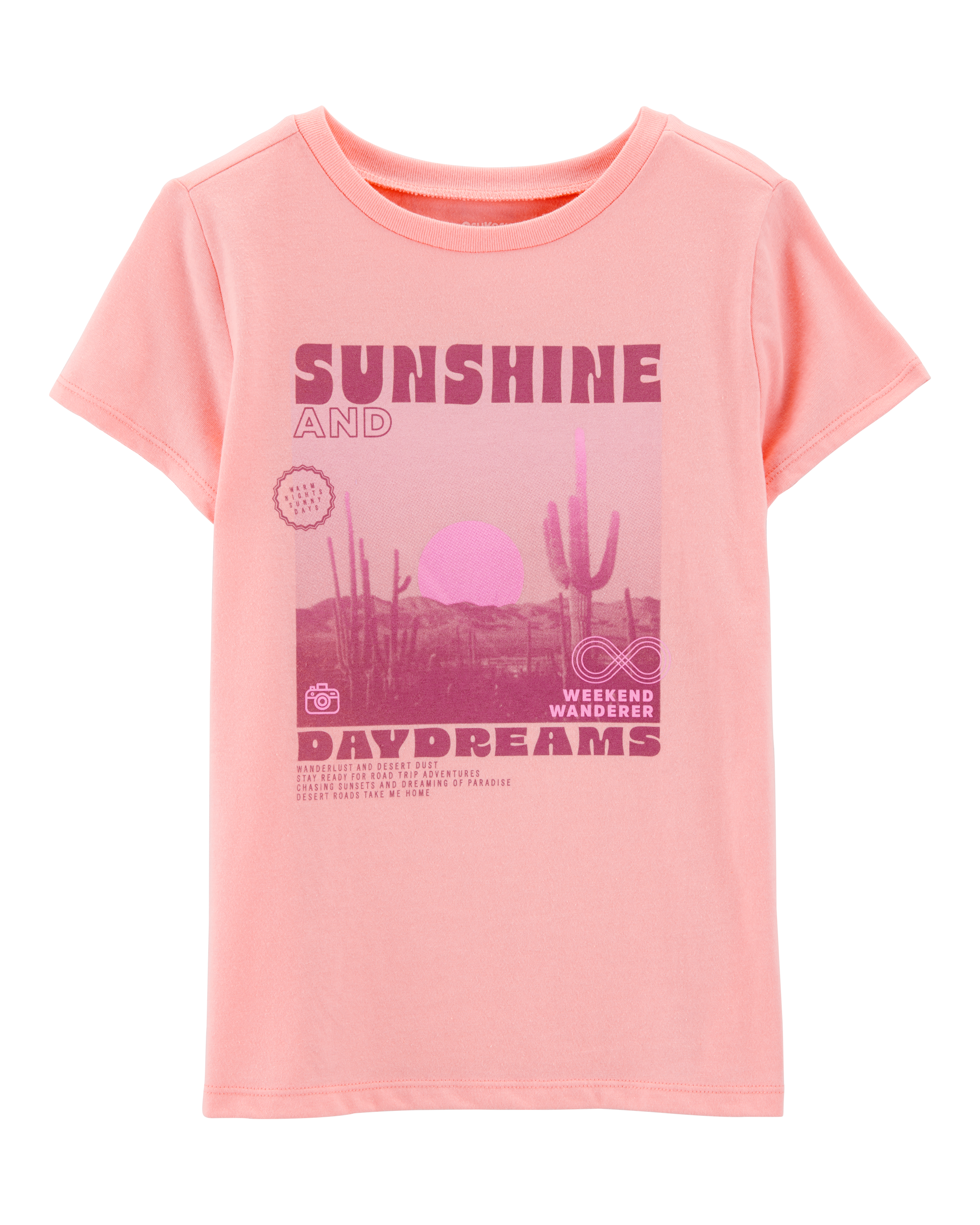 Kid Sunshine Graphic Short-Sleeve Tee - Orange