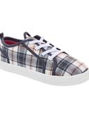Plaid - Kid Plaid Canvas Sneakers, Selected