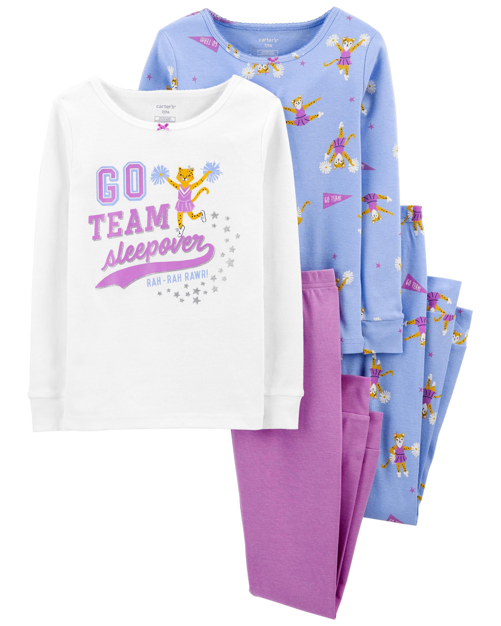 *CLEARANCE* 4-Piece 100% Snug Fit Cotton PJs