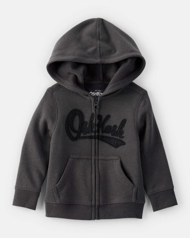 Product image 1 of Baby Boy DayDream Fleece Hooded Zip-Up Jacket - Black