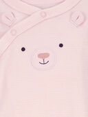Pink - Baby Bear Snap-Up Cotton Sleep & Play Pajamas, Selected