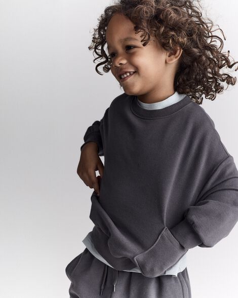 Toddler Otter Sweatshirt™ with Pockets - Dark Grey
