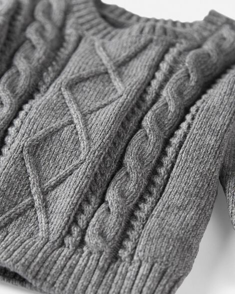  Product image 3 of Baby Organic Cotton Cable Knit Sweater