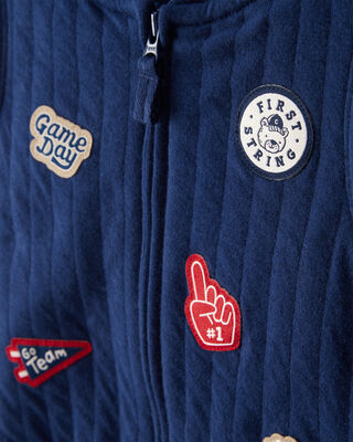 Product image 2 of Baby 3-Piece Game Day Little Vest Set - Navy/Red
