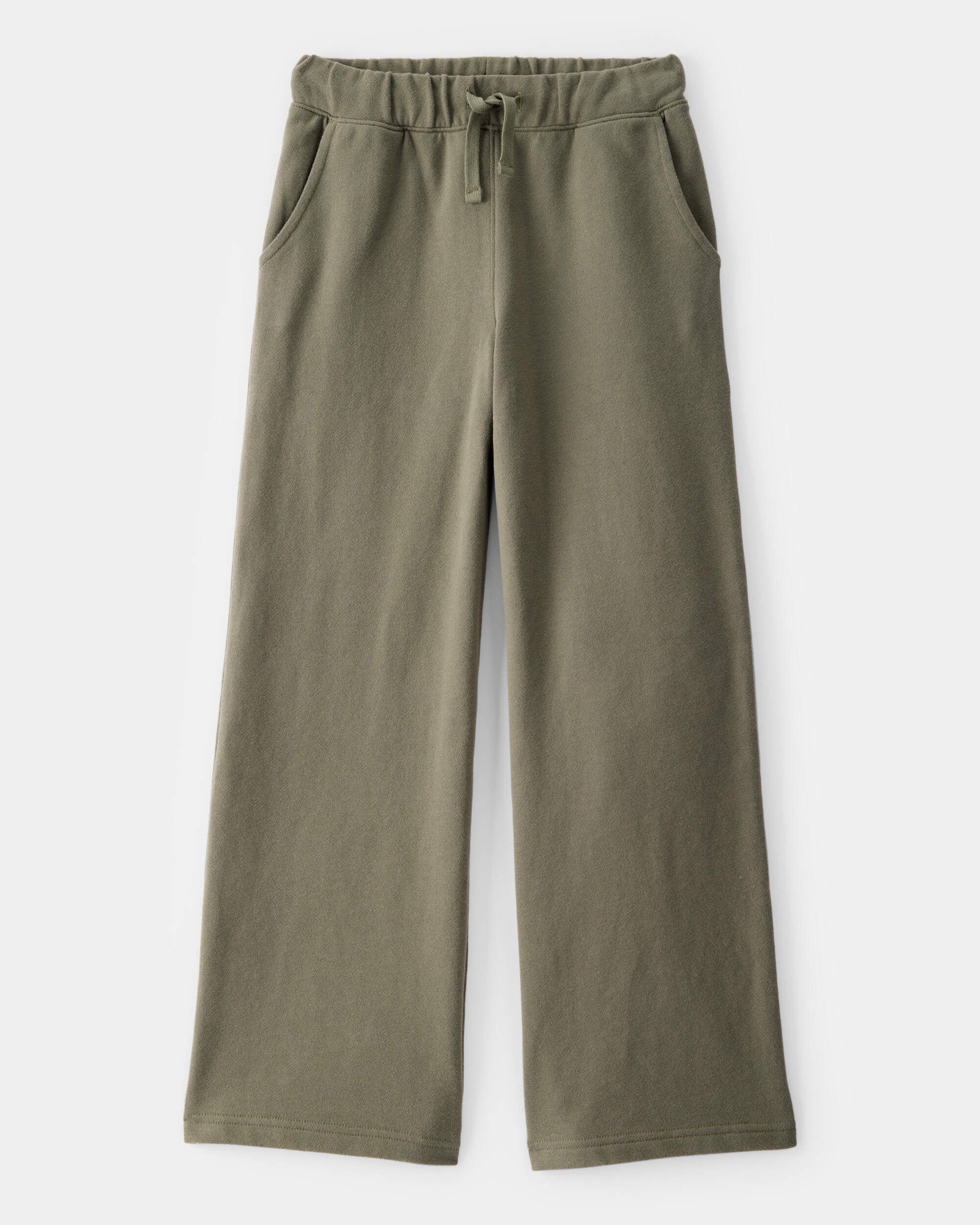 Kid French Terry Drawstring Pants - Olive - OshKosh B'gosh