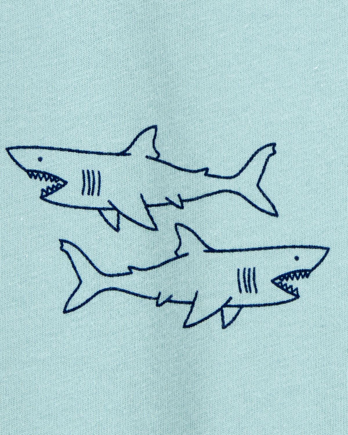 YYDSTYLE Toddler Baby Boy Shark Print Bathing Suit Half Zip Up