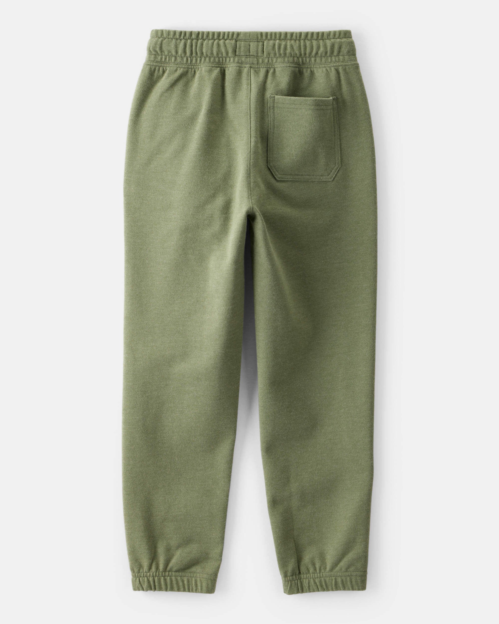 Boys Cotton Joggers - Green