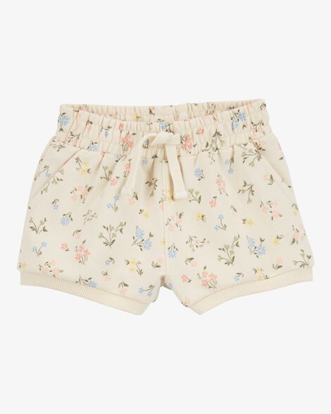 PINK FLOWERY SWEATER IN FRENCH TERRY, BABY