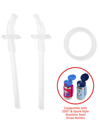 Product image 1 of Stainless Steel Straw Bottle Extra Straws - 2-Pack
