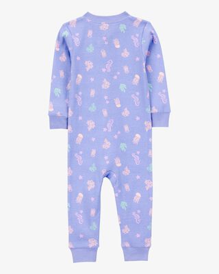 Product image 2 of Toddler 1-Piece Jellyfish 100% Snug Fit Cotton Footless Pajamas - Purple