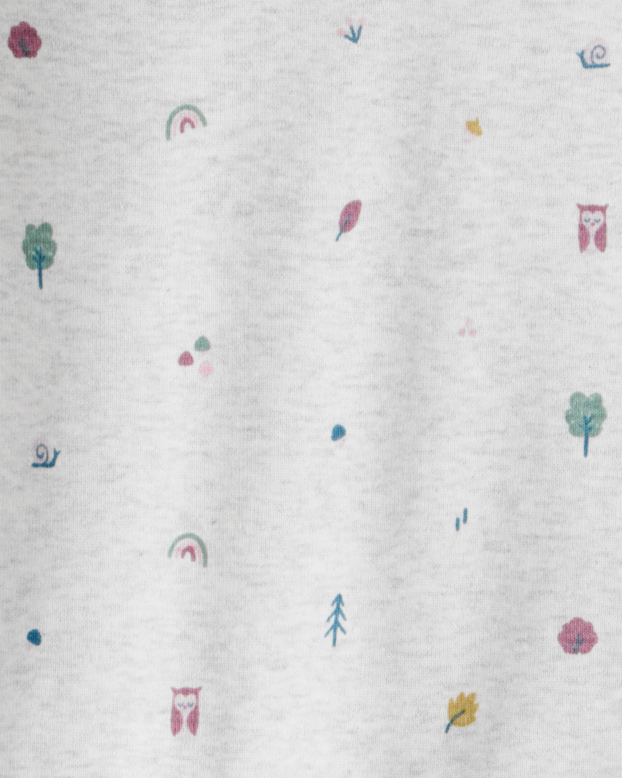 Baby Organic Cotton Pajamas Nature Icon Print