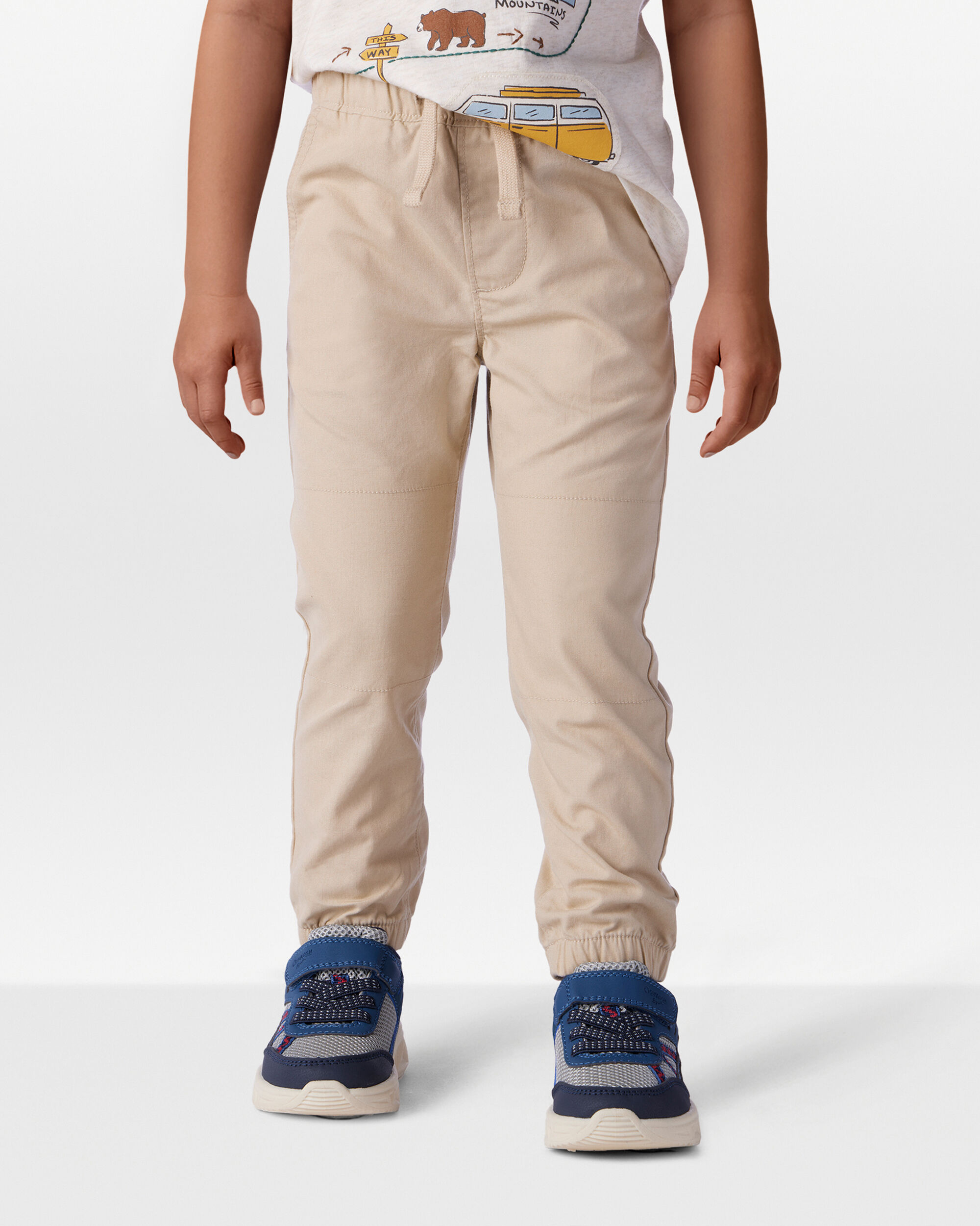 Toddler Boy  Cotton Everyday Pull-On Jogger - Khaki