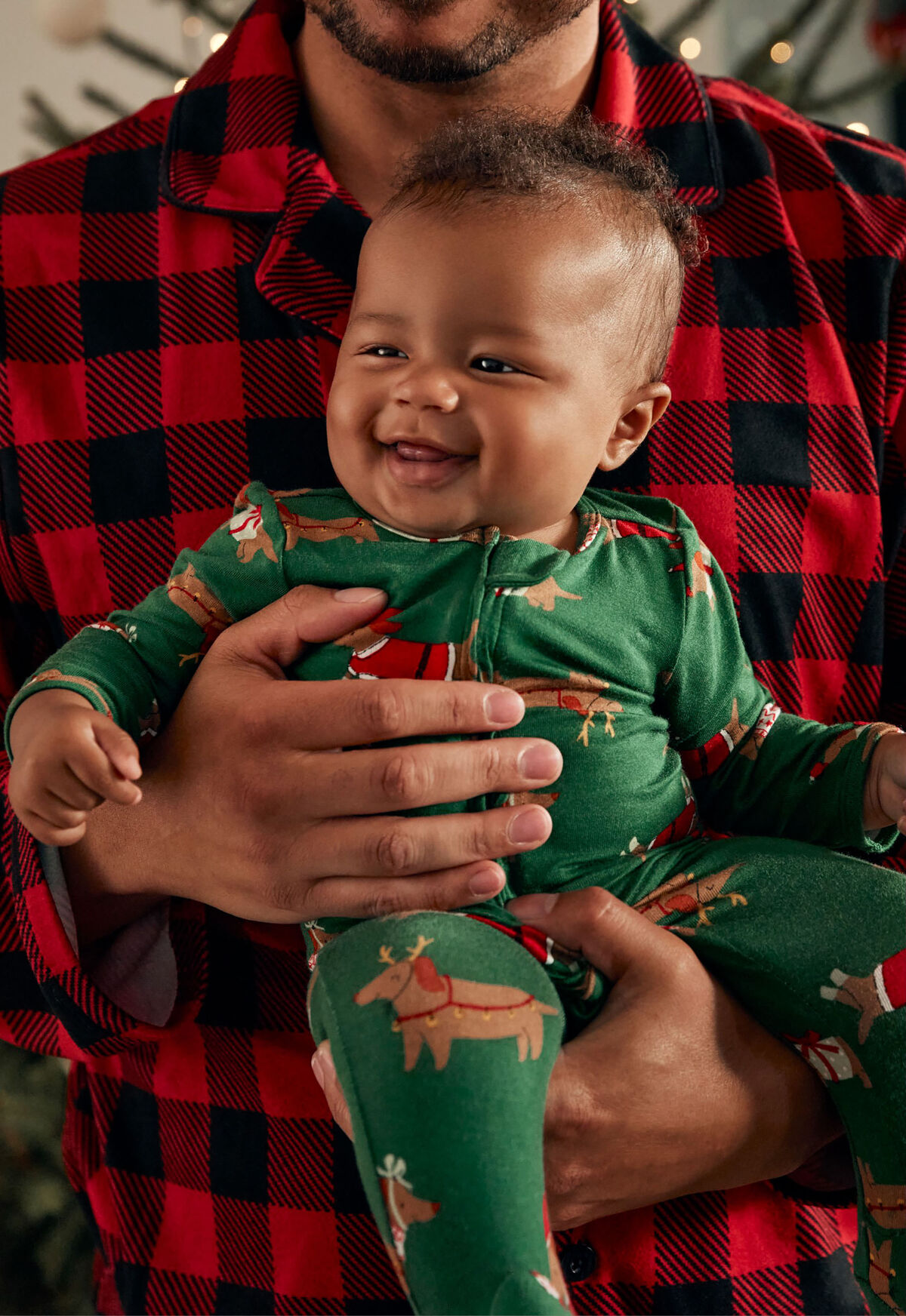 Baby Christmas Dog Zip-Up PurelySoft Sleep Play Pajamas